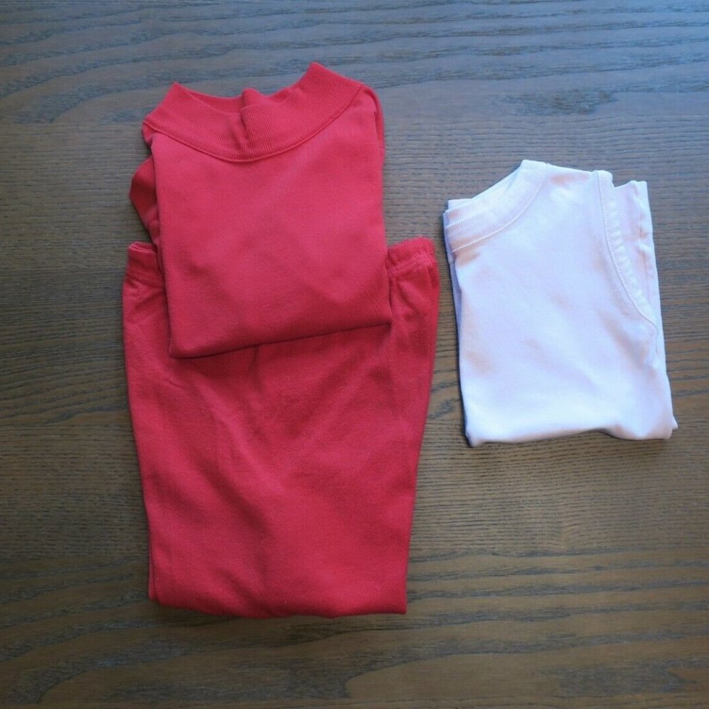 VT 60's Danskin Red 2 piece outfit & pink top 2-3X